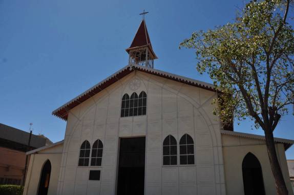 A igreja irmã da Torre Eiffel, em Santa Rosalía, na Baja California - México